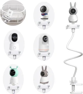 Babyfoonstandaard camerahouder wit