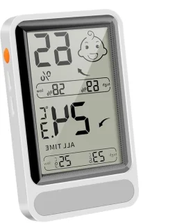 Babykamer monitor hygrometer thermometer wit