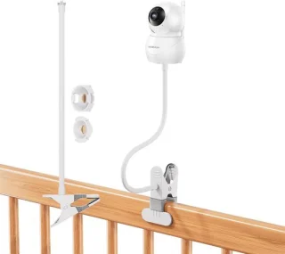 Babymonitor Cliphouder - Camera Standaard - Baby Bewaken - Flexibele Zwanenhals - 40 cm - Zwart