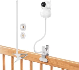 Babymonitor cliphouder met camerastandaard