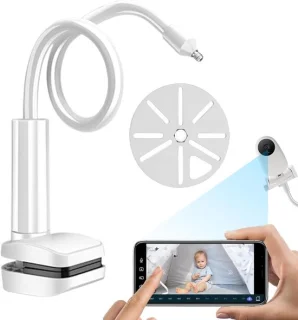 Babyphone standaard muurbevestiging wit