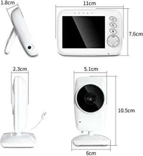 babytelefoon met 3,2-inch LCD HD video en intercom