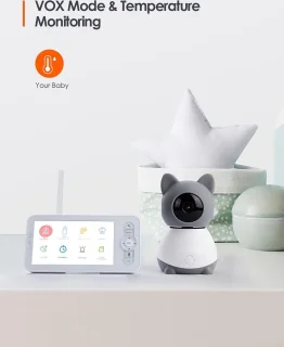 BabyTime Babyfoon Pro Video 5 inch 3MP Pan/Tilt Camera