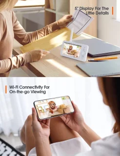 BabyTime Babyfoon Pro Video 5 inch 3MP Pan/Tilt Camera