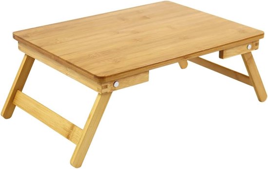 Bamboe Inklapbare Laptop Bed Tafel
