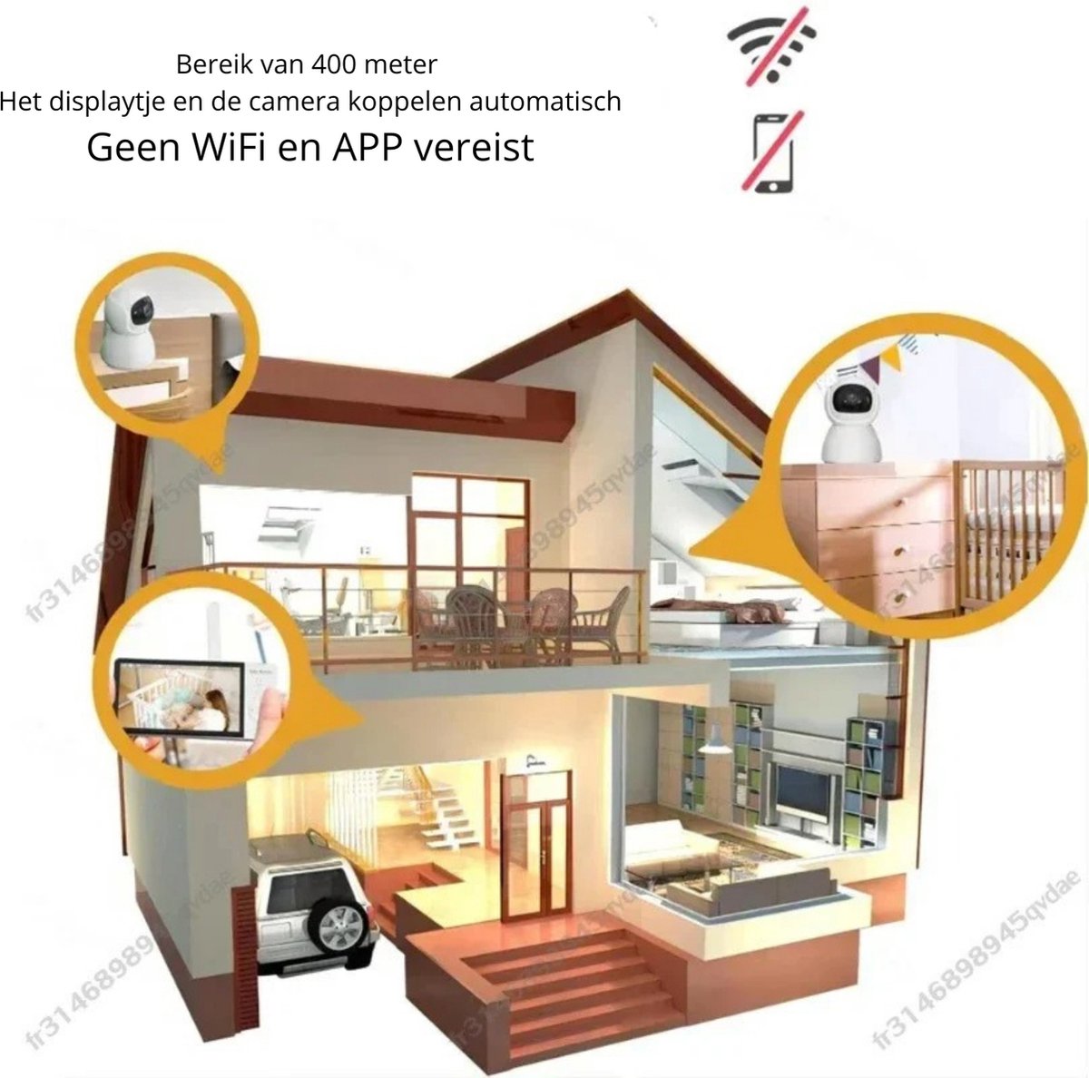 BellissiBo® Babymonitor Babyfoon
