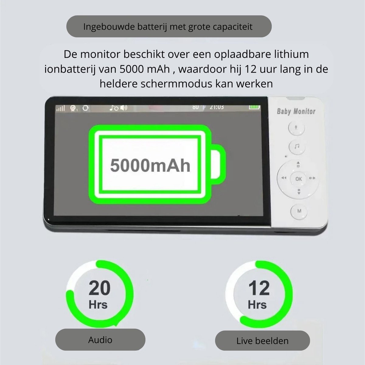 BellissiBo® Babymonitor Babyfoon