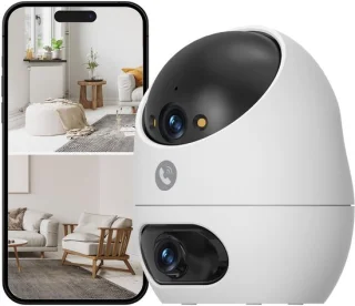 Beveiligingscamera met dubbele lens 3K+3K (5MP+5MP)
