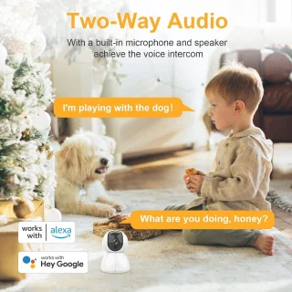 Bewakingscamera 1080p FHD - Compatibel met Alexa en Google Home