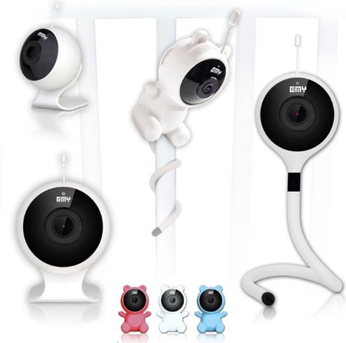 De BIRONY Babyfoon Met Camera Licht Blauw in één oogopslag