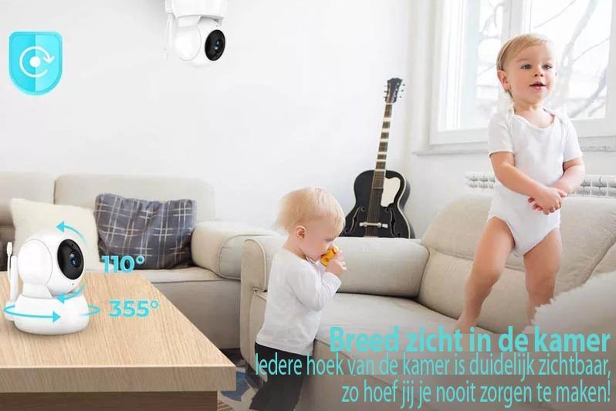 Blossombel Baby Monitor Pro - Babyfoon met Camera Wit