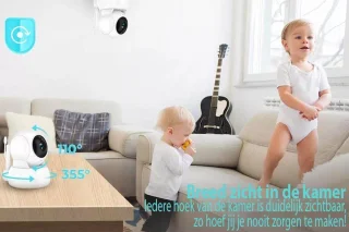 Blossombel Baby Monitor Pro - Babyfoon met Camera Wit