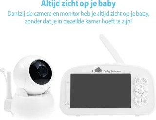 Blossombel Baby Monitor Pro - Babyfoon met Camera Wit