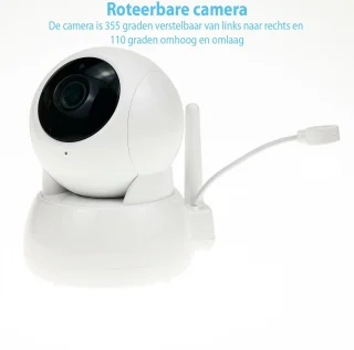 Blossombel Baby Monitor Pro - Babyfoon met Camera Wit