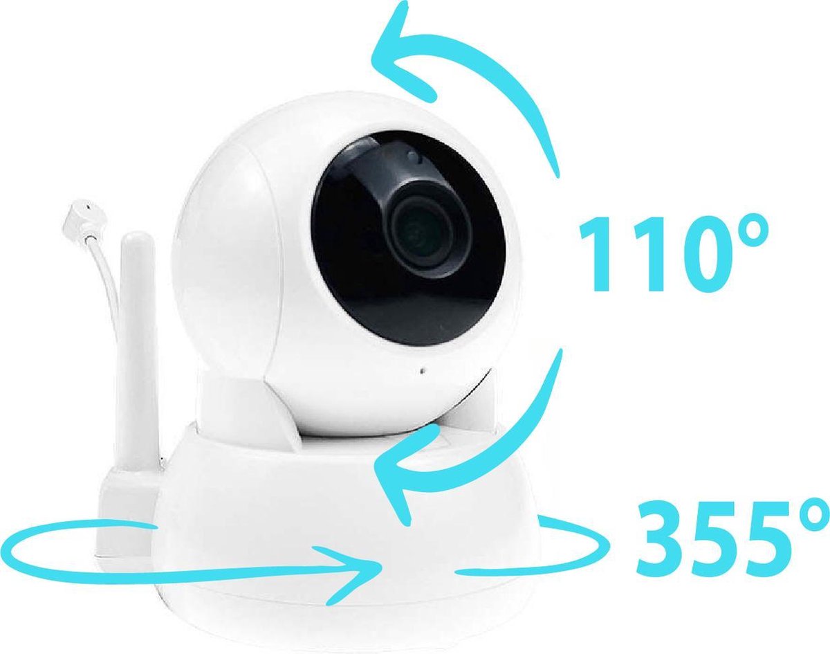 Blossombel Baby Monitor Pro - Babyfoon met Camera Wit