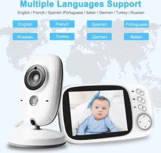 Boavision Babyfoon met Camera 3.2" LCD Wit