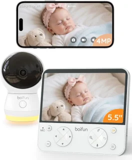 BOIFUN 2.5K babyfoon met camera en app