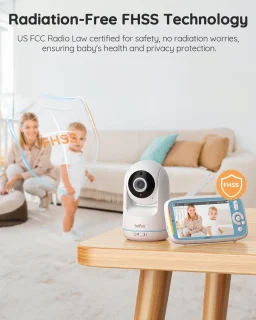 BOIFUN 5 inch babyfoon met camera