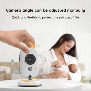 BOIFUN 720P babyfoon met camera en 4-inch scherm