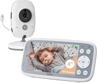 BOIFUN 720P babyfoon met camera en 4-inch scherm