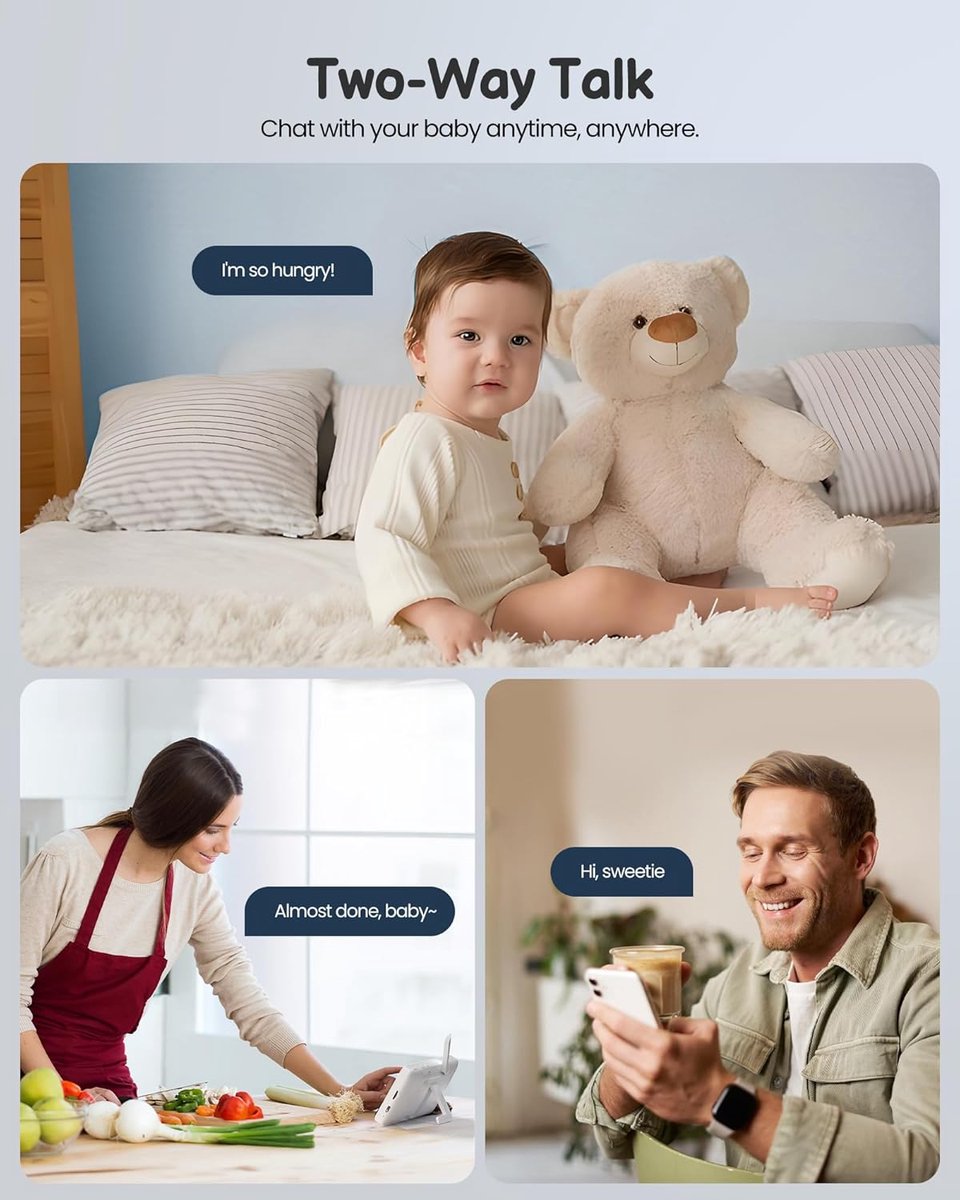 Boifun Baby 1SM WiFi Video Babyfoon met Camera