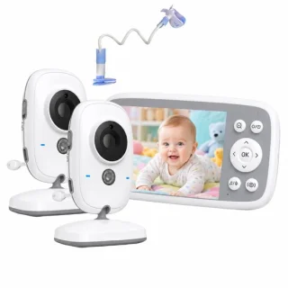 BOIFUN babyfoon met 2 camera's - wit
