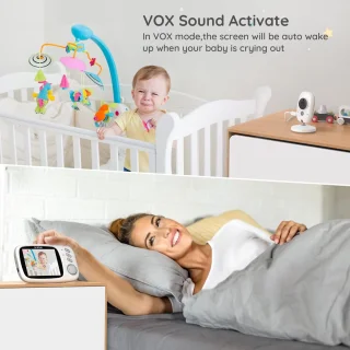 BOIFUN Babyfoon met camera 3,2 inch scherm
