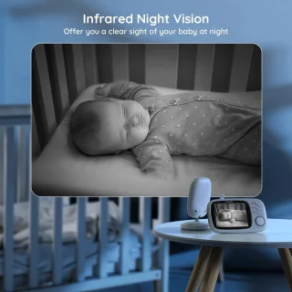 BOIFUN Babyfoon met camera 3,2 inch scherm