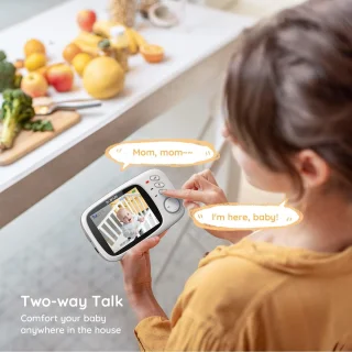 BOIFUN Babyfoon met camera 3,2 inch scherm