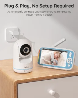 BOIFUN Video Babyfoon 5-inch 720P IPS 360 Camera