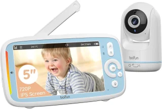 BOIFUN Video Babyfoon 5-inch 720P IPS 360 Camera