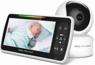 B.O.S. Video Babyfoon 5.0 inch met Bewegende Camera