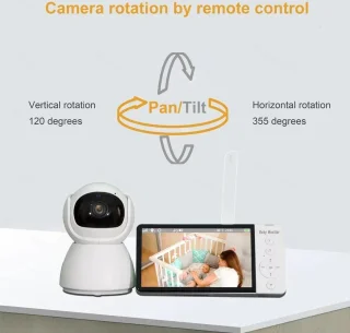 Botec Babyfoon met Camera 360° Draaibaar