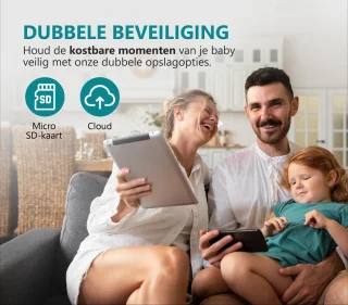 BS producten Babyfoon met Camera WiFi Full HD Zwart