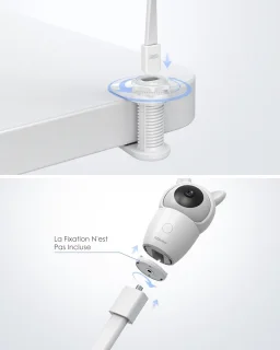 Camerahouder voor babyfoon en monitor