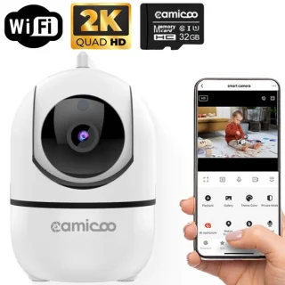Camicoo Babyfoon met Camera 2K 3MP 32GB Wit