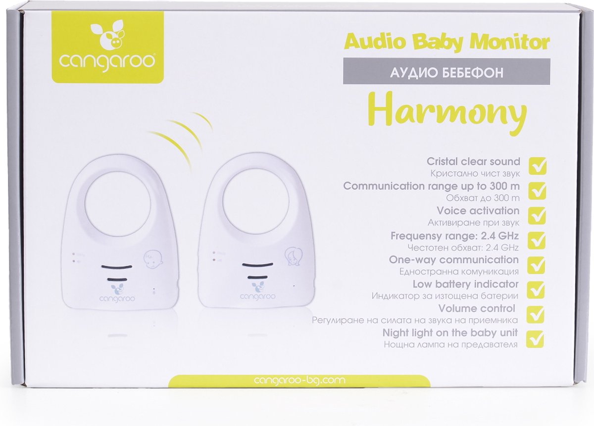Wat vinden we goed aan de Cangaroo Harmony Babyfoon 110557