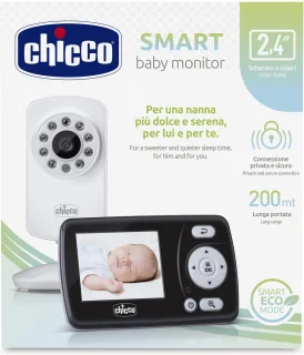 Chicco Smart Babyfoon 2-delig Zwart/Wit