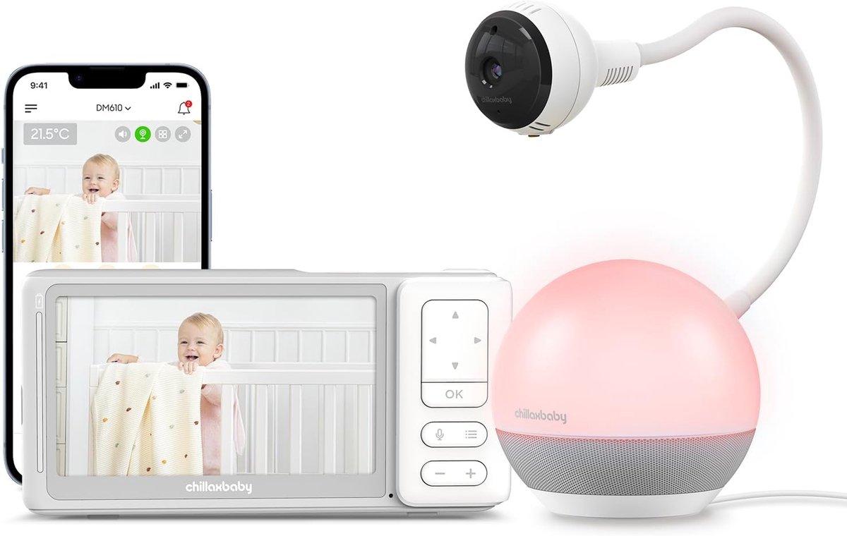 Chillax Smart Giraffe Babyfoon 5-inch 1080p Wi-Fi