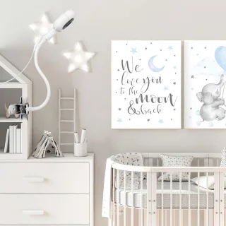 Clip-opladerhouder voor babyfoon