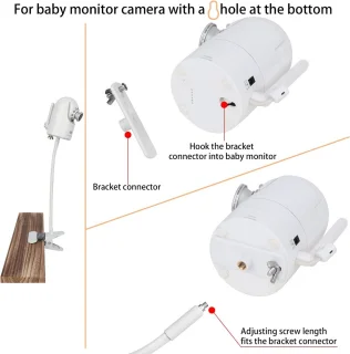 Clipklembevestiging voor babyfoon