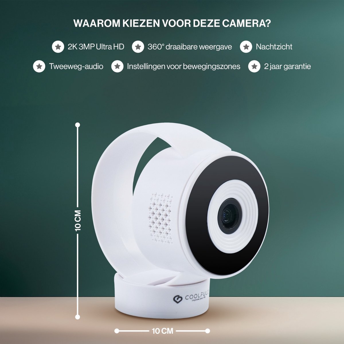 CoolFule Babyfoon 2K HD Camera