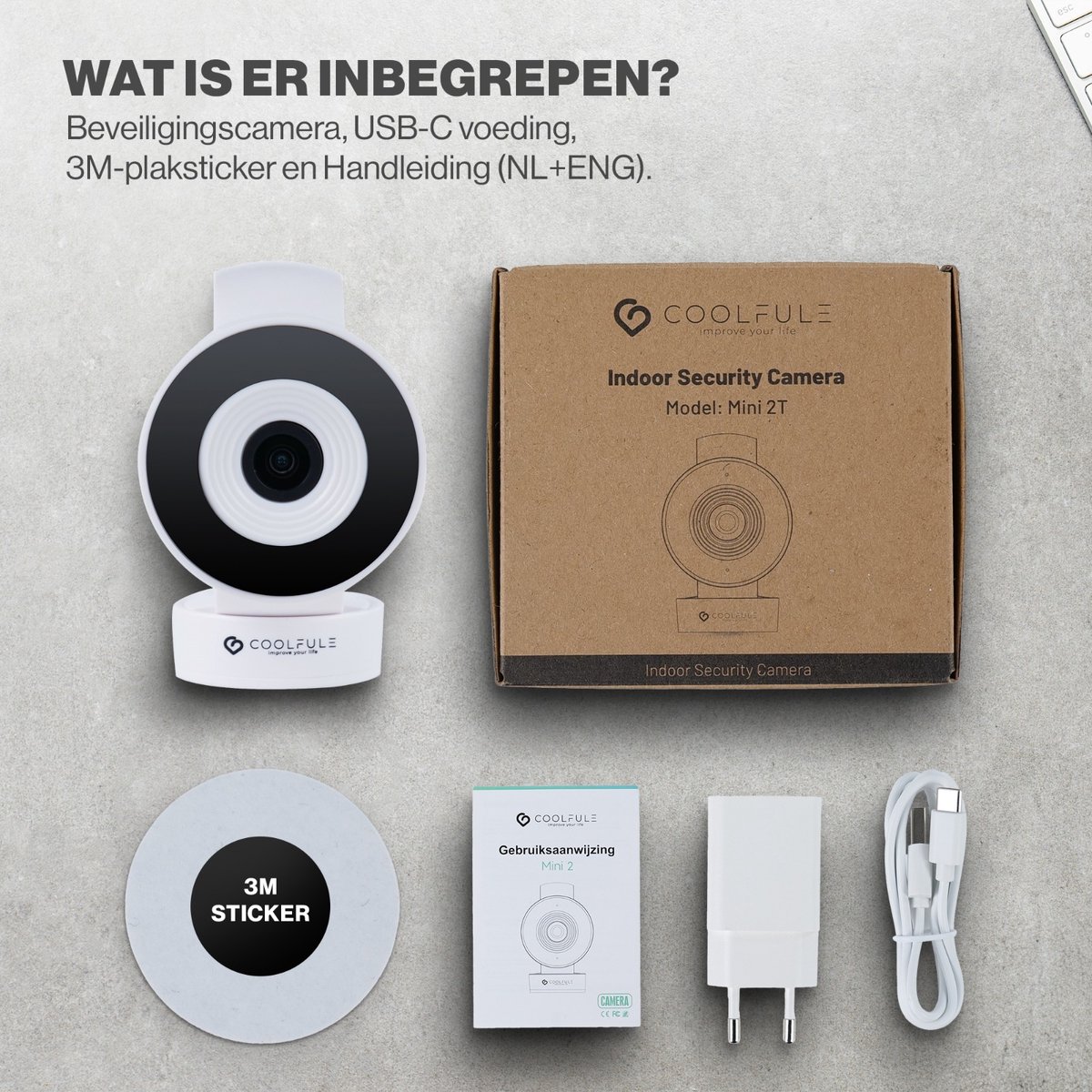CoolFule Babyfoon 2K HD Camera