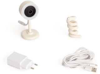 CREATE BABY CAM CONNECT Babybewakingscamera - Gebroken wit