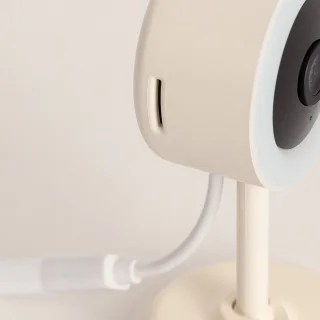 CREATE BABY CAM CONNECT Babybewakingscamera - Gebroken wit