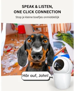 CRLYN Hondencamera Full HD Wit