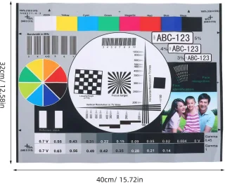 Dailygoods - kleurkalibratie testbord voor monitoren en camera's