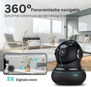 DailySupplies® Hondencamera Zwart