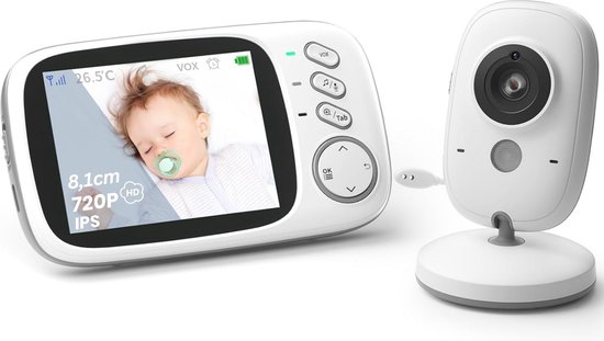 DailySuppliess® Babyfoon met Camera Full HD Wit