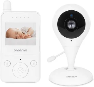 Digitale babyfoon met 4 camera's, zwart
